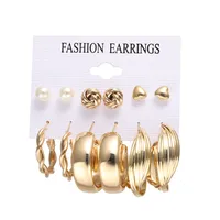 Geometric Fashion Alloy Plating Earrings main image 5