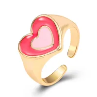 Simple Fashion Multi-layer Eart Drop Wax Color Ring Wholesale Doublewinwholesale main image 4