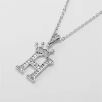 Letter Fashion Alloy Necklace Wholesale sku image 8