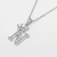 Letter Fashion Alloy Necklace Wholesale sku image 14