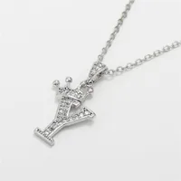 Letter Fashion Alloy Necklace Wholesale sku image 25