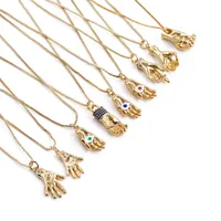 Eye Fashion Copper Necklace Wholesale main image 1