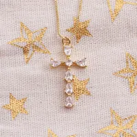 Cross Fashion Copper Necklace Wholesale main image 4