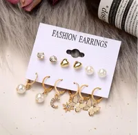Novelty Plating Alloy Artificial Pearls Earrings sku image 2