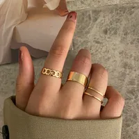 New Simple Twist Ring Set sku image 4