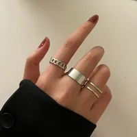 New Simple Twist Ring Set sku image 5