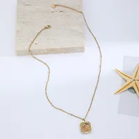 Géométrique Style  Acier Inoxydable Acier Au Titane Pendentif De Gros main image 3