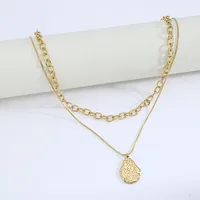 Géométrique Style  Acier Inoxydable Acier Au Titane Pendentif De Gros main image 2