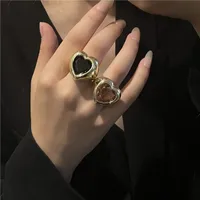 Alloy Heart Artificial Gemstones Women'S main image 2