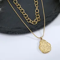 Geometric  Style Stainless Steel Titanium Steel Pendant Necklace Wholesale sku image 1