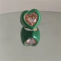 Alloy Heart Artificial Gemstones Women'S sku image 1