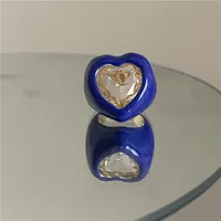 Alloy Heart Artificial Gemstones Women'S sku image 1