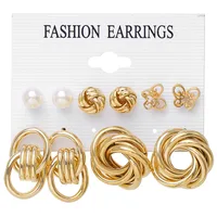 Bow Knot Fashion Alloy Plating Earrings sku image 16