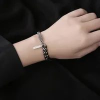 Splicing Original Design No Inlaid 304 Stainless Steel Bracelets Wholesale main image 2