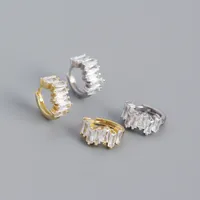 Geométrico Moda Plata De Ley 925 Joya Enchapado Pendientes main image 5