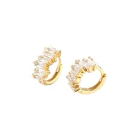 Geometric Fashion 925 Sterling Silver Gem Plating Earrings main image 1