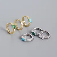 Geometric Fashion Gem Plating Earrings main image 5