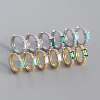 Geometric Fashion Gem Plating Earrings main image 4