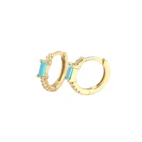 Geometric Fashion Gem Plating Earrings main image 1