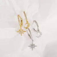 Star Fashion Gem Plating Earrings Ear Studs main image 4
