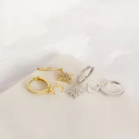 Star Mode Gemme Placage Des Boucles D'Oreilles Boucles D'Oreilles main image 3