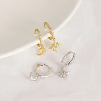 Star Fashion Gem Plating Earrings Ear Studs main image 2