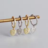 Heart Fashion 925 Sterling Silver Gem Plating Earrings main image 4