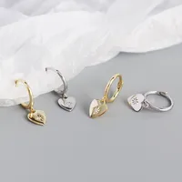 Heart Fashion 925 Sterling Silver Gem Plating Earrings main image 3