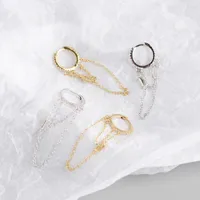Geometric Fashion Gem Plating Earrings main image 4