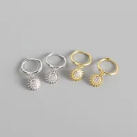 Flower Fashion 925 Sterling Silver Gem Plating Earrings Ear Studs main image 5