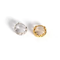 Leaf Fashion Gem Plating Earrings main image 2