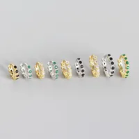 Géométrique Mode Gemme Placage Des Boucles D'Oreilles main image 4