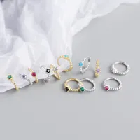 Geometric Fashion Gem Plating Earrings Ear Studs main image 3