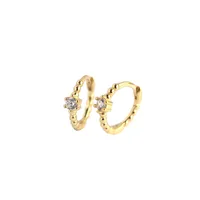 Geometric Fashion Gem Plating Earrings Ear Studs main image 2