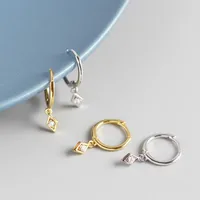 Geometric Fashion Gem Plating Earrings main image 3
