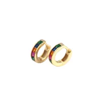 Geometric Fashion Gem Plating Earrings main image 1