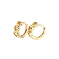 Cœur Pas D'Incrustation Placage Des Boucles D'Oreilles main image 1