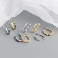 Geometric Fashion Gem Plating Earrings main image 3