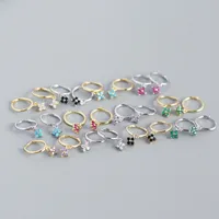 Geometric Fashion Gem Plating Earrings Ear Studs main image 5