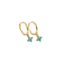 Geometric Fashion Gem Plating Earrings Ear Studs main image 1