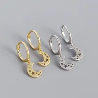 Lune Mode Pas D'Incrustation Placage Des Boucles D'Oreilles main image 5