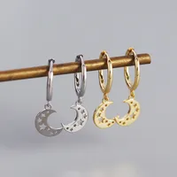 Lune Mode Pas D'Incrustation Placage Des Boucles D'Oreilles main image 4