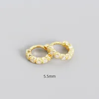 Geometric Fashion Gem Plating Earrings sku image 2