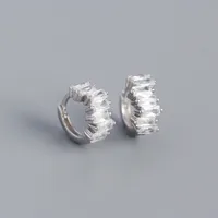 Geometric Fashion 925 Sterling Silver Gem Plating Earrings sku image 1