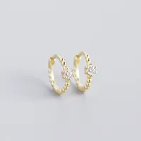 Geometric Fashion Gem Plating Earrings Ear Studs sku image 2