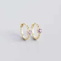 Geometric Fashion Gem Plating Earrings Ear Studs sku image 6