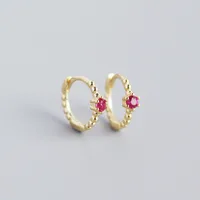 Geometric Fashion Gem Plating Earrings Ear Studs sku image 8