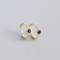 Geometric Fashion Gem Plating Earrings Ear Studs sku image 10