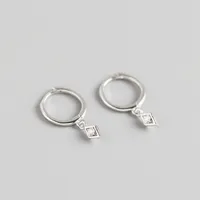 Geometric Fashion Gem Plating Earrings sku image 1