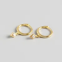Geometric Fashion Gem Plating Earrings sku image 2